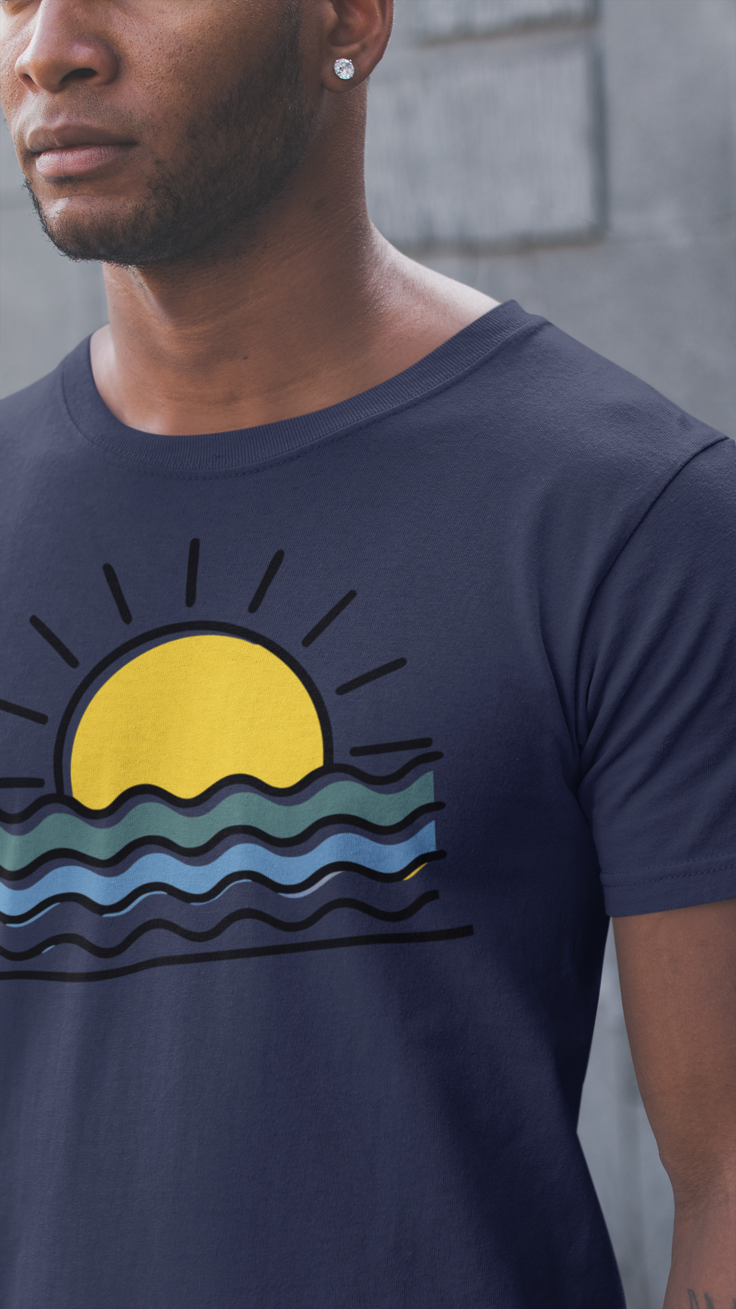 Lightweight Sunset Over the Atlantic T-Shirt, great for warm-weather adventures.