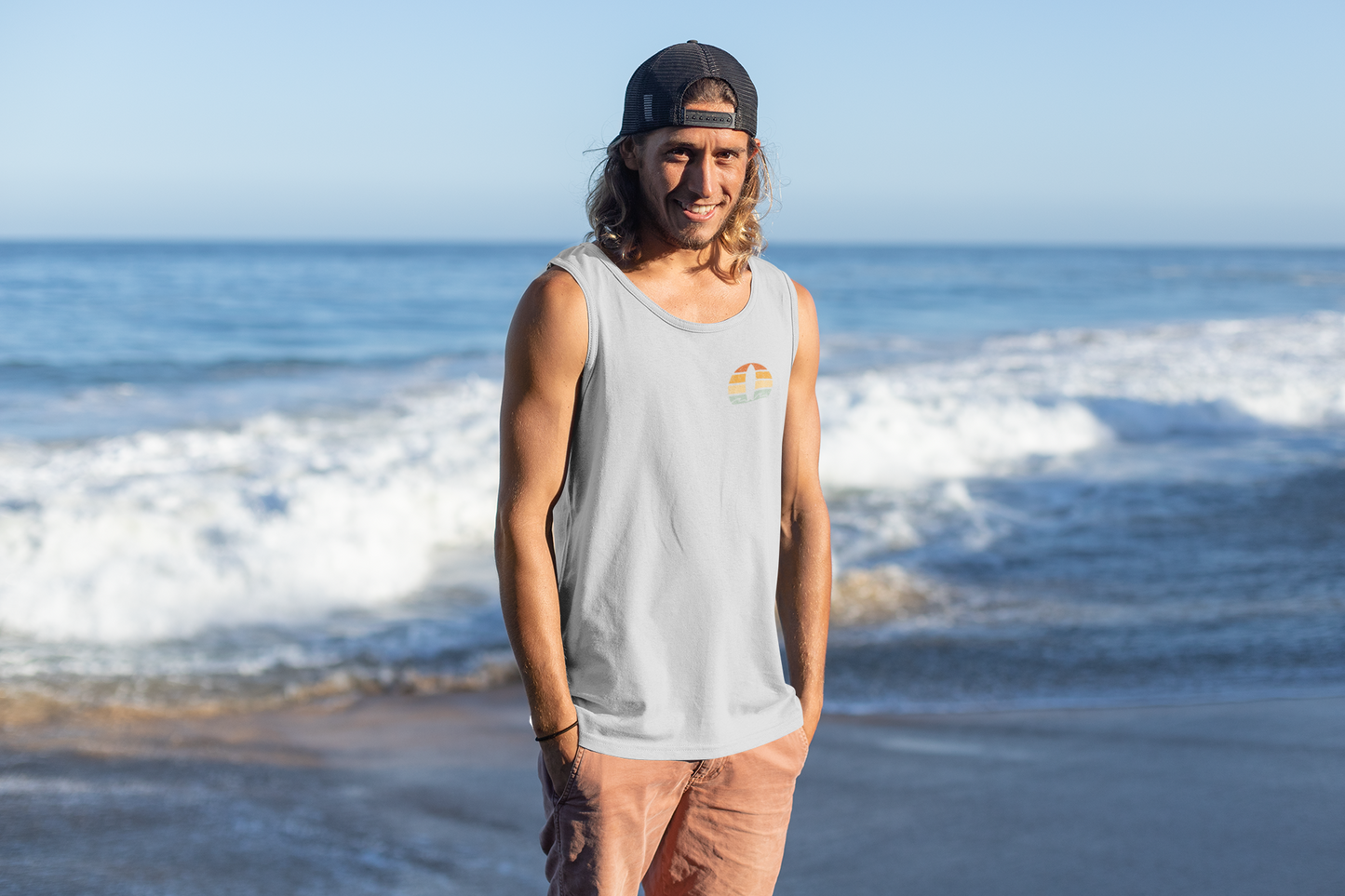 🏄Nazare Surf Minimal - Vintage Unisex Organic Tank Top