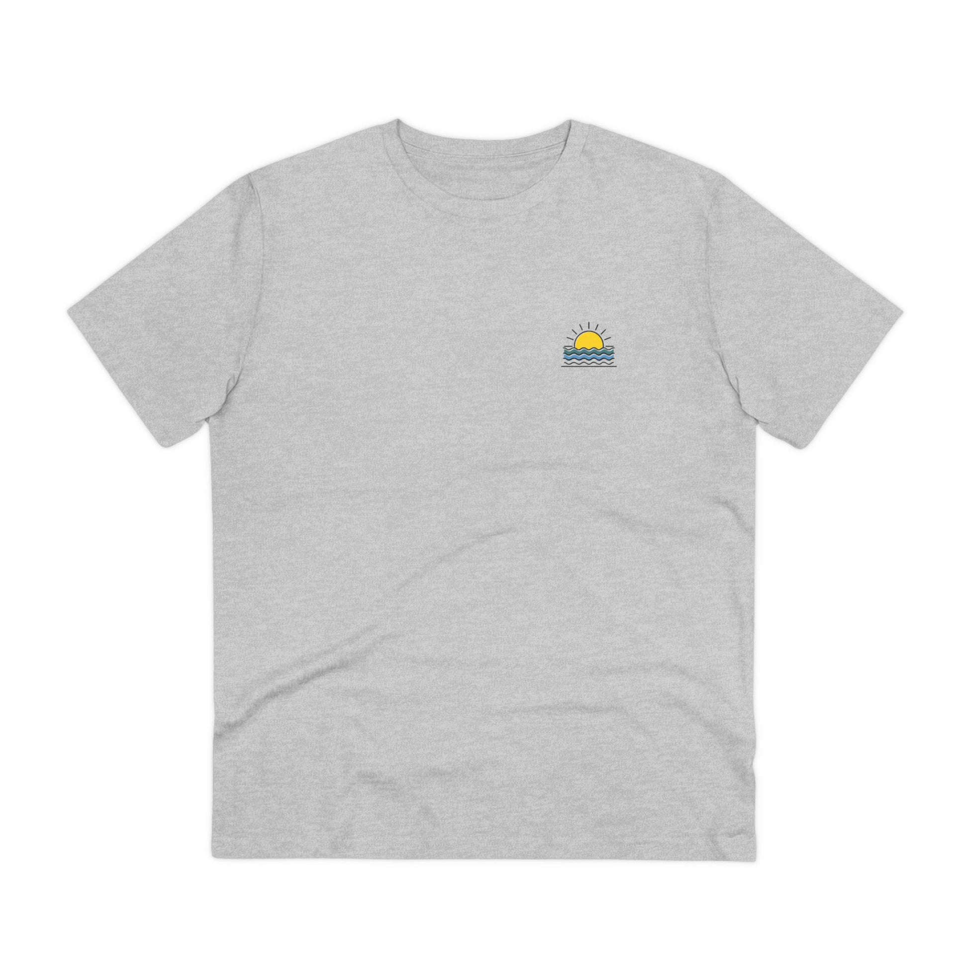 Giftable Sunset Over the Atlantic T-Shirt, inspired by warm ocean sunsets.