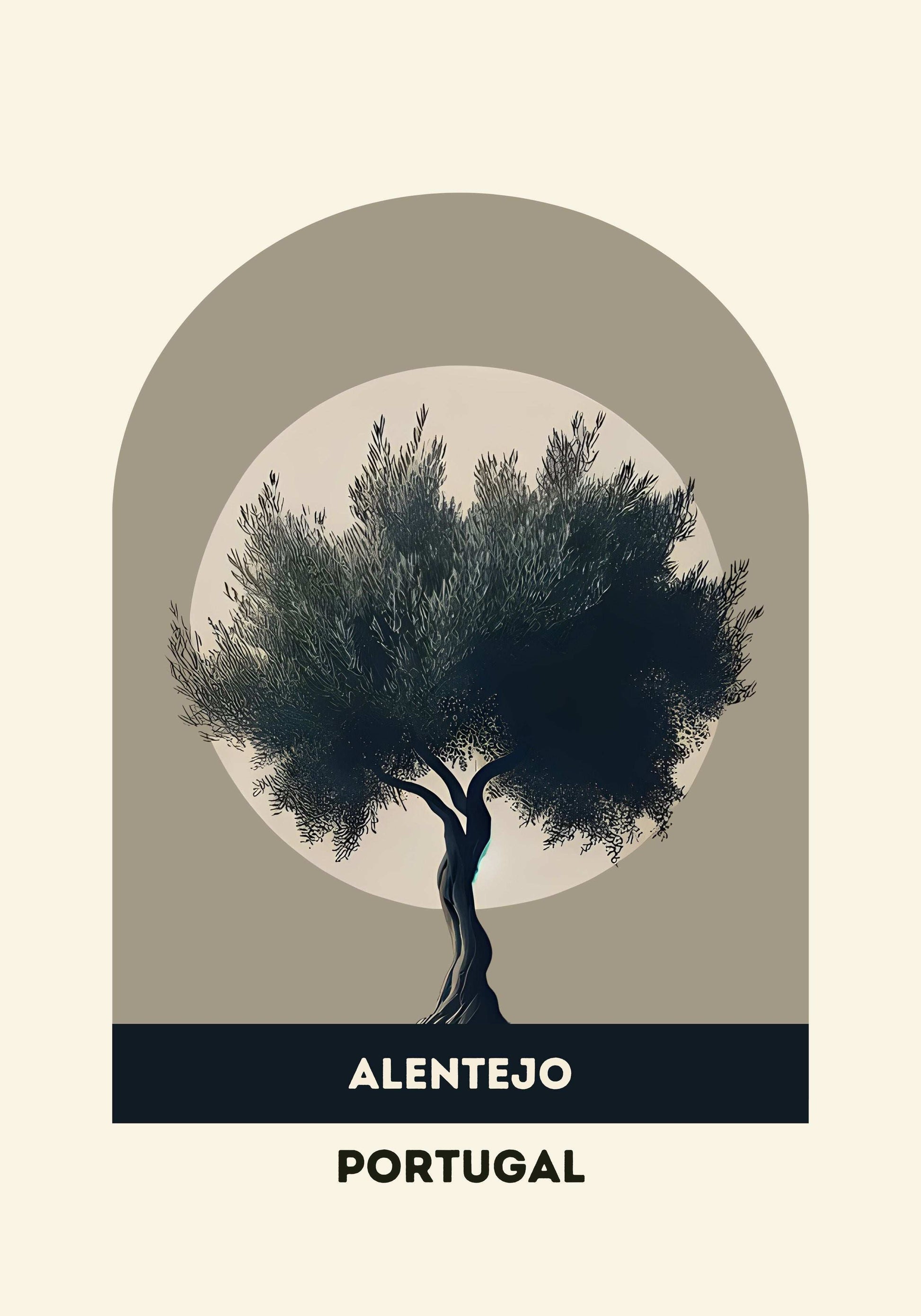 Alentejo Olive Tree Fields Print Poster - Atlantic Wave