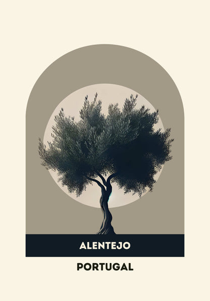 Alentejo Olive Tree Fields Print Poster - Atlantic Wave