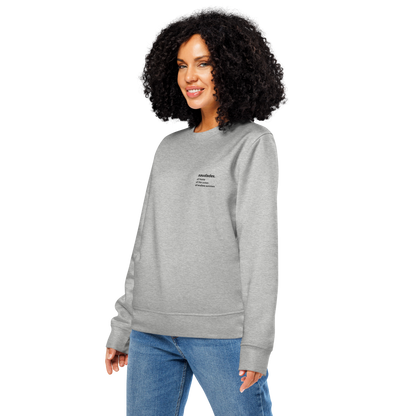 Surf and city style sweater with Portuguese typography