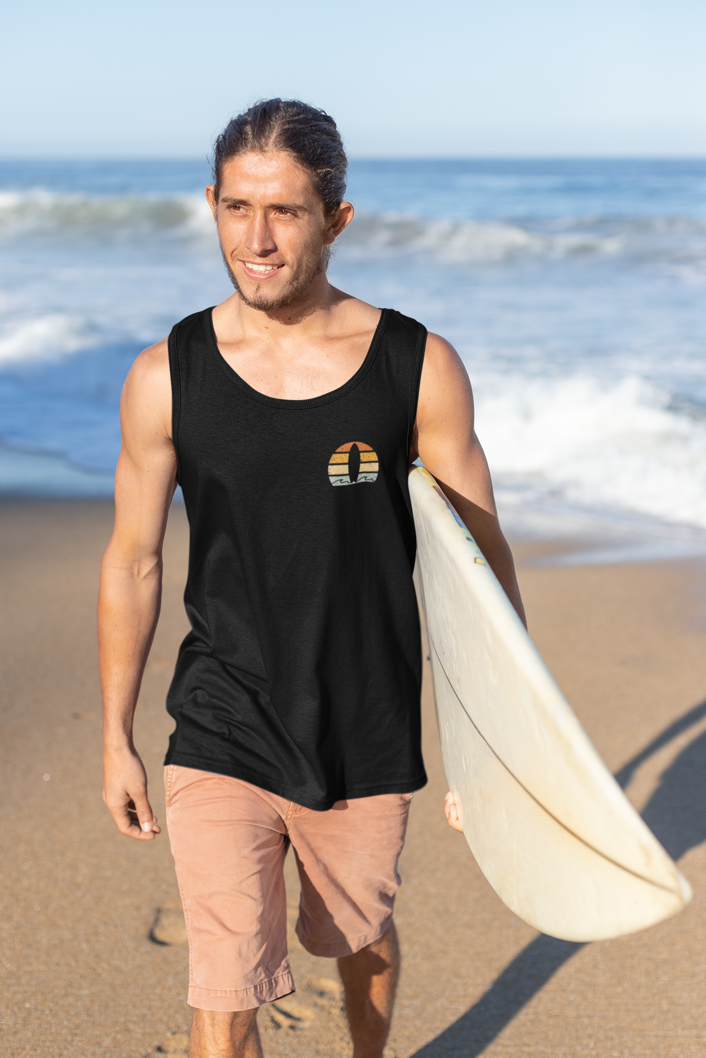 🏄Nazare Surf Minimal - Vintage Unisex Organic Tank Top